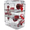 Image de Cage pour petit rongeur Zolux Rody3 Trio Rouge TU 206023