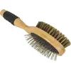Image de Brosse pour chien double Zolux Bambou Beige 6x7x24 cm 470862