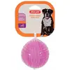 Image de Zolux Jouet balle à picots pour chien Pop - 8 cm - framboise