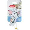 Image de Jouet pour chat souris en grelot fraise Zolux Blanc TU 580162