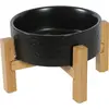 Image de Ecuelle grès Solo pour chien Zolux Keramo Noir 300 ml 475341NOI