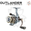 Image de Moulinet Spinning Sakura Outlander FD : Contenance - 180m/0,20, Frein - 5,5kg, Poids - 200g, Ratio - 5.4/1, Récupération - 65cm, Taille Moulinet - 1000