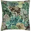 Image de DESIGNERS GUILD Taie d'oreiller en Satin de coton - 65 x 65 cm - Vert
