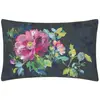 Image de DESIGNERS GUILD Taie d'oreiller en Satin de coton - 50 x 75 cm - Noir/Rose Fuchsia