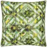 Image de Housse de coussin imprimée en gabardine de coton, PARQUET BATIK FOREST