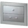 Image de WIRQUIN Plaque double chasse chromé mat