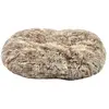 Image de BOBBY-Couchage - Bobby Coussin Oval poilu Gris - 88 x 58 x 8 cm