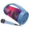 Image de Enceinte Bluetooth La Reine des Neiges, sans fil, effets lumineux multicolores, microphone karaoké, 1200 mAh en occasion ou reconditionné