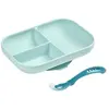 Image de Béaba set repas bébé silicone - Bleu