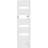 Image de Sèche serviettes électrique connecté avec soufflerie 1500W ADÉLIS étroit digital blanc carat ATLANTIC 861941