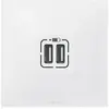 Image de Legrand Neptune double chargeur USB - Blanc