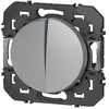 Image de Interrupteur va et vient 10A + poussoir 6A - Dooxie - alu - Legrand