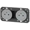 Image de Legrand Dooxie double prise 2P+T - Aluminium