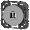 Image de Legrand Dooxie chargeur USB - Aluminium
