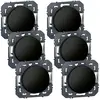 Image de Legrand Dooxie - Lot de 6 va-et-vient - Noir