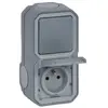 Image de Legrand Plexo prise + va-et-vient - Gris