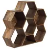Image de BOIS & CHIFFONS Petite étagère hexagonale