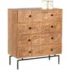 Image de BOIS & CHIFFONS Commode 4 tiroirs - Manguier Sculture
