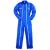 Image de FACTORY Combinaison de travail 2 zips bleu roi 65%PES/35%CO