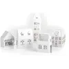 Image de Graine créative 5 maisons en carton - Blanc