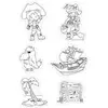 Image de Graine créative Feuilles magnétiques pirate - 6 pièces