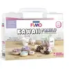 Image de Fimo Mallette modelage Kawaii Family - 18 pièces