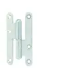Image de J530300 Paumelle droite 110x55 mm bout rond zinguée
