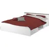 Image de PARISOT Lit adulte contemporain blanc mat - l 140 x L 200 cm - ZODIAC