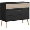 Image de But Commode 3 tiroirs Alborg - Noir