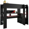 Image de But Lit mezzanine avec bureau - Noir