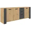 Image de But Buffet STAN imitation chêne - Gris