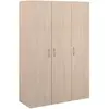 Image de Armoire de chambre - EASY LIFE - Chene - 3 portes - 120,2 x 180 x 49,7 - PARISOT