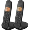 Image de Logicom Téléphone sans Fil Duo Mains Libres ILOA 255 avec Écran Portée 300m Noir