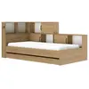 Image de But Lit Erwan 90x200 avec rangements - Chêne artisan