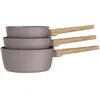 Image de Set 3 casseroles Forest Taupe 16-18-20 cm