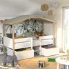 Image de Lit cabane PILOTI 90x190