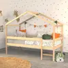 Image de Lit cabane MIKA 90x190 + sommier / Bois clair