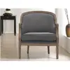 Image de Vente-Unique ALIENOR - Fauteuil en lin - Gris