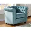 Image de VENTE-UNIQUE Fauteuil CHESTERFIELD - Bleu pastel