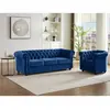 Image de Fauteuil CHESTERFIELD - Bleu Roi
