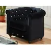 Image de Vente-Unique Fauteuil Chesterfield - Noir