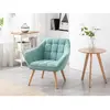 Image de VENTE-UNIQUE Fauteuil CASERTA - Vert d'eau