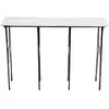 Image de Console en marbre blanc et aluminium L120 cm Ethnique
