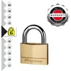 Image de Master Lock 160EURD Cadenas à Clé en Laiton, Doré, 8,2 x 6 x 1,4 cm