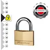 Image de Master Lock 170EURD Cadenas à Clé en Laiton, Doré, 9,8 x 7 x 1,9 cm
