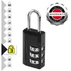 Image de Master Lock 646EURD Cadenas à Combinaison avec Corp en Zinc, Noir, 6,3 x 2 x 1 cm