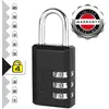 Image de Master Lock 647EURD Cadenas à Combinaison avec Corp en Zinc, Noir, 7,4 x 3 x 1,2 cm