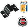 Image de Master Lock 1489EURDAT Point d'ancrage sol ou mural pour sécuriser vélo et autres équipements, noir, 16x8 cm
