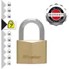 Image de Master Lock 1145EURD Cadenas à Clé en Laiton Massif et Anse Hexagonale, Doré, 7,2 x 4 x 2,1 cm