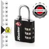 Image de Master Lock 4680EURDBLK Cadenas à Combinaison TSA, Noir, 5,5 x 3 x 2,6 cm